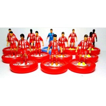 Subbuteo Andrew Table Soccer Olympiacos 2022-23 on WSB Professional bases